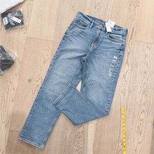 NWT 0435-5803 american Eagle ankle straight Super high rise 27-4